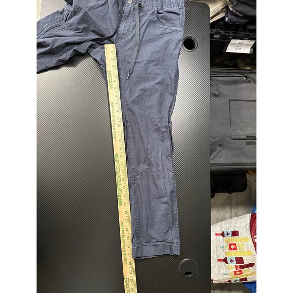 BYLT Ripstop Cargo Pant Navy Blue Size Medium x 28 Inches Elastic Waist - Picture 5 of 14